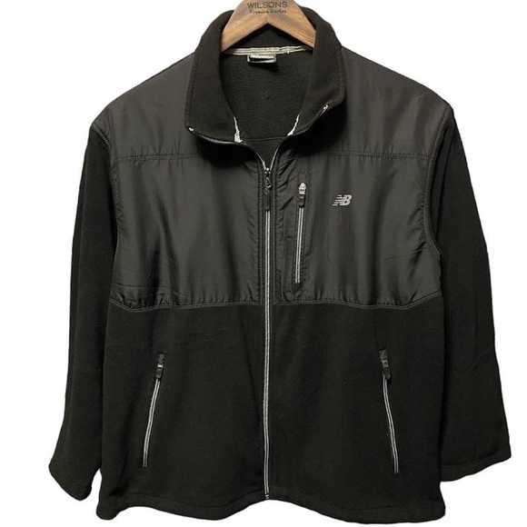 New Balance Other - New Balance full zip fleece three pocket adjustable waist long sleeve jacket